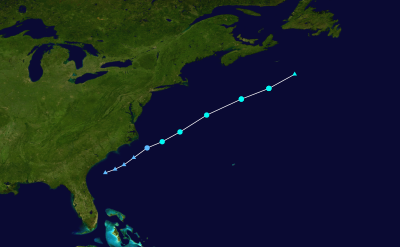 BILL Historical Hurricane Path