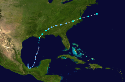 CLAUDETTE Historical Hurricane Path