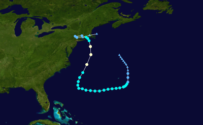 HENRI Historical Hurricane Path