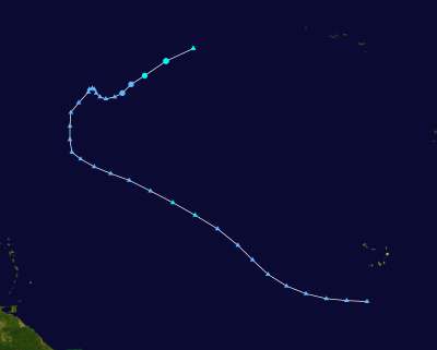 JULIAN Historical Hurricane Path