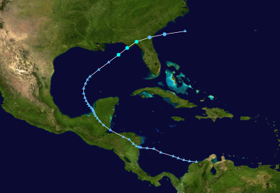 MINDY Historical Hurricane Path