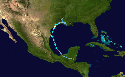NICHOLAS Historical Hurricane Path