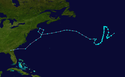 WANDA Historical Hurricane Path